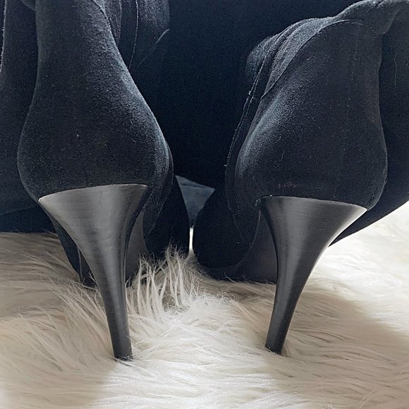 Sam Edelman Vesey Suede Over-The-Knee Boots in Black - Picture 12 of 15